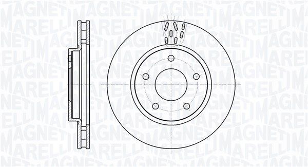 MAGNETI MARELLI stabdžių diskas 361302040640